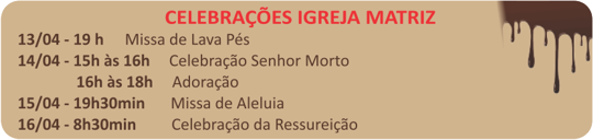 Celebrações Igreja Matriz